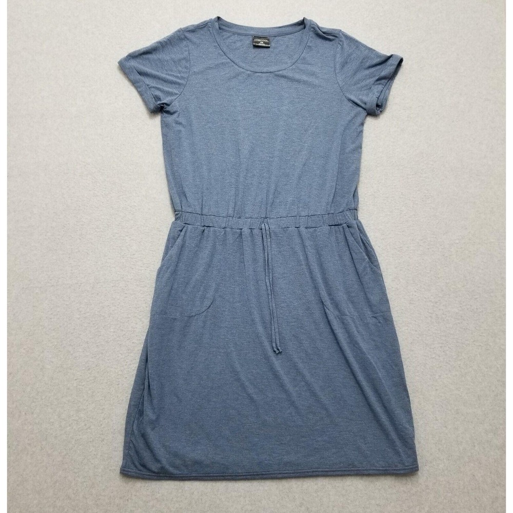 32 Degrees Cool Dress Womens Large Blue Pockets Round‎ Neck Casual